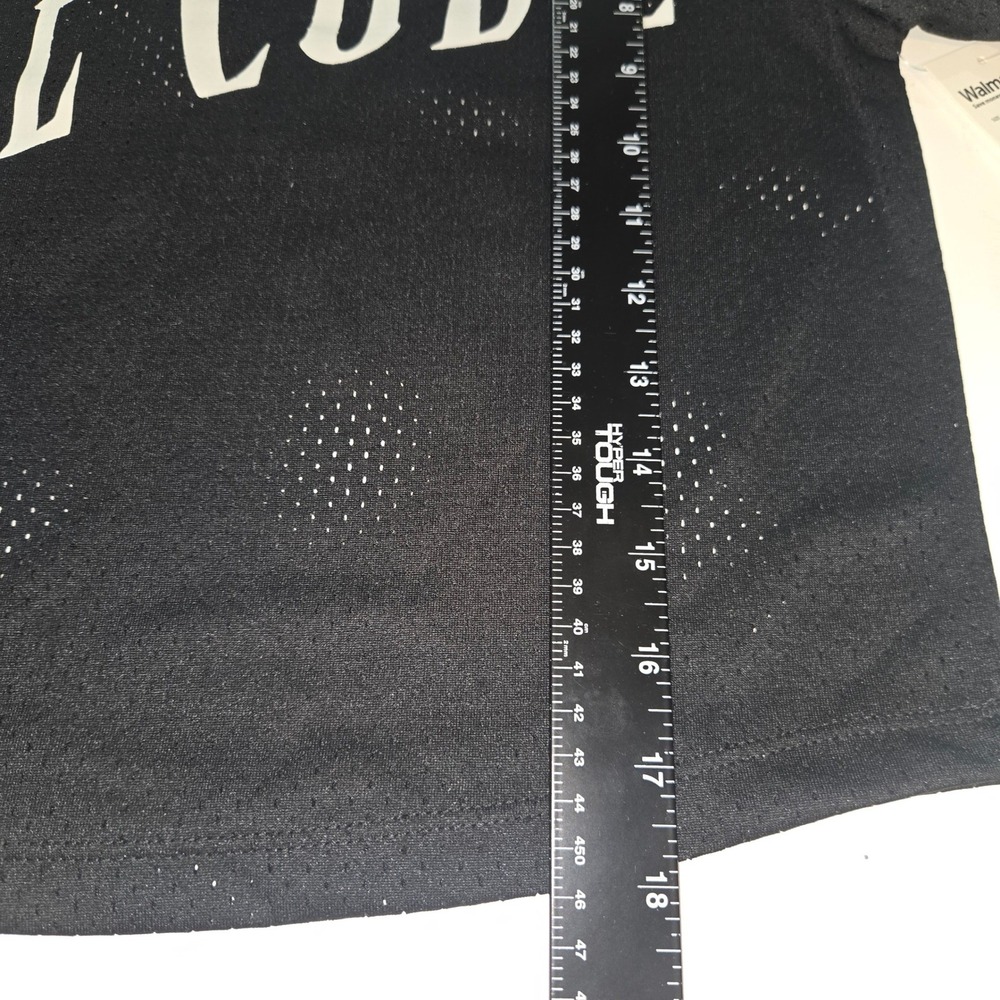Ice Cube Los Angeles Mesh Jersey Crop Top Black 69 Graphic Shirt XXS NWT - Picture 4 of 5